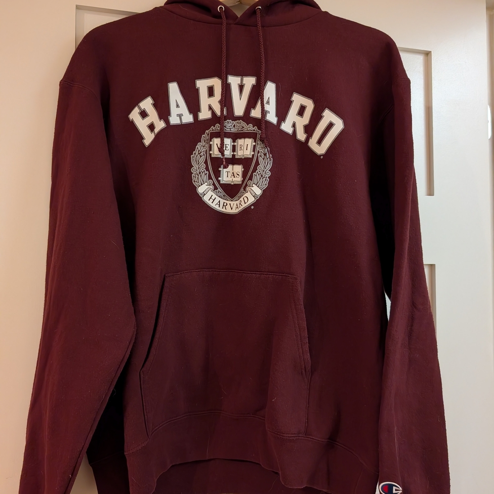 Champion Harvard Burgundy Hoodie
